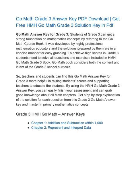 houghton mifflin math grade 3 answer key pdf